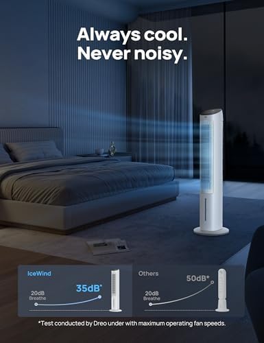 Dreo Evaporative Air Cooler with 80 Oscillation and Remote Control