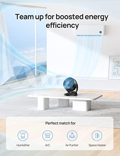 Dreo 12-Inch Table Fan for Whole Room Circulation