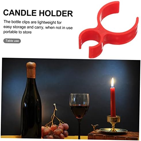 Alipis 10pcs Wine Bottle Candle Clip Holder