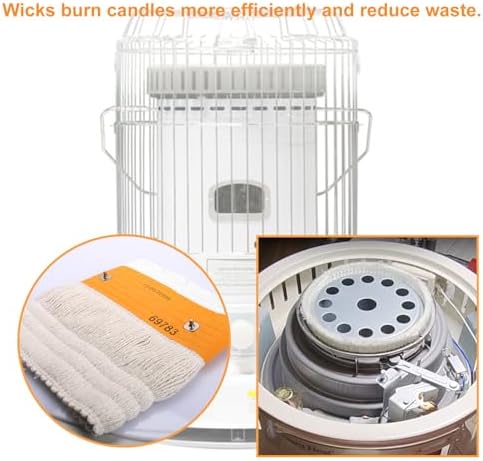 VIDABTE Kerosene Heater Replacement Wicks White 32225