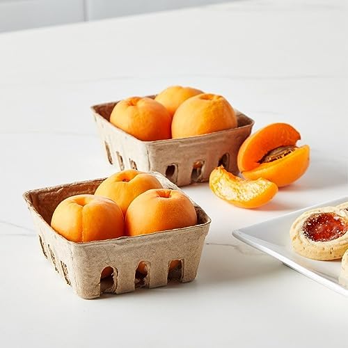 Juvale Pulp Fiber Berry Baskets - 4x4x181 In