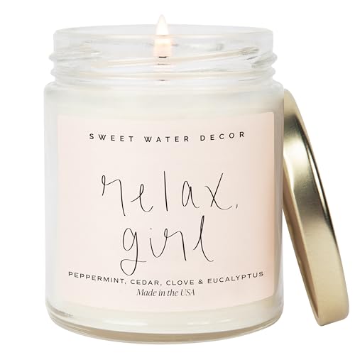 Sweet Water Decor Relax Girl Soy Wax Candle