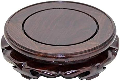 Oriental Style Black Catalpa Display Stand Base