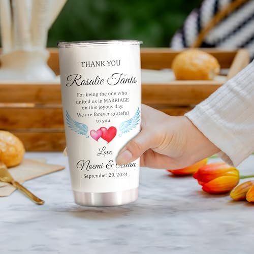 Personalized Wedding Officiant Gift Tumbler 20 Oz