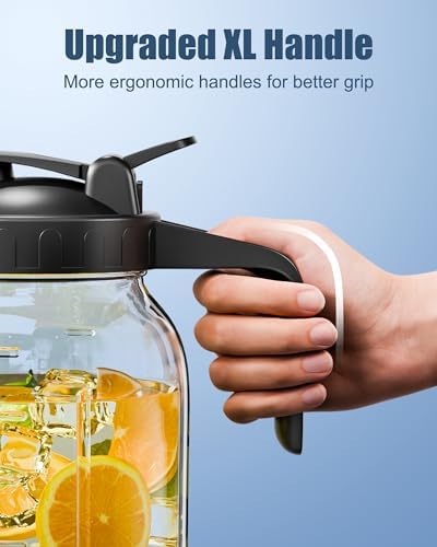 VA1KENE 4-Pack Mason Jar Pour Spout Lid Black