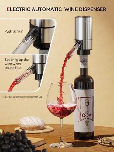 TOMEEM 4-in-1 Electric Wine Gift Set