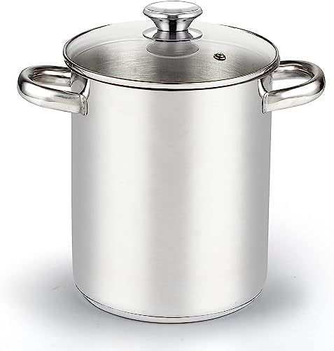 Cook N Home 304 Stainless Steel Deep Fryer Pot with Drip Drainer
