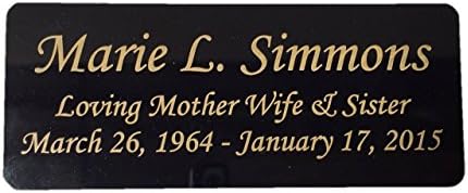 Brass Black and Gold Engraved Name Plate 45x15 Inch