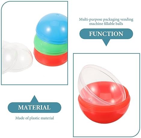 Cabilock 50pcs Fillable Round Acrylic Decorative Balls
