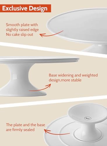 Sweese 12-Inch Porcelain Cake Stand for Parties