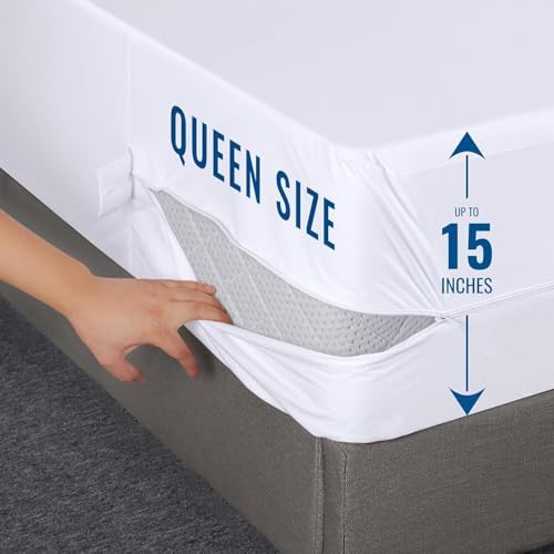 Utopia Bedding Queen Mattress Encasement 100 Waterproof