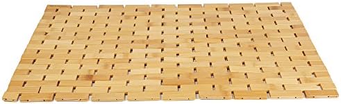 Mind Reader Bamboo Roll-Up Bath Mat