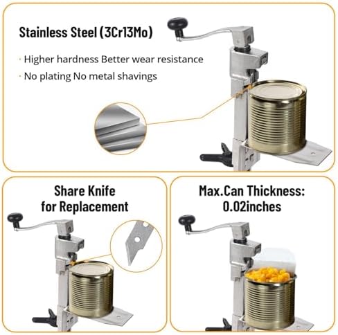 MilleLoom Heavy Duty Manual Can Opener