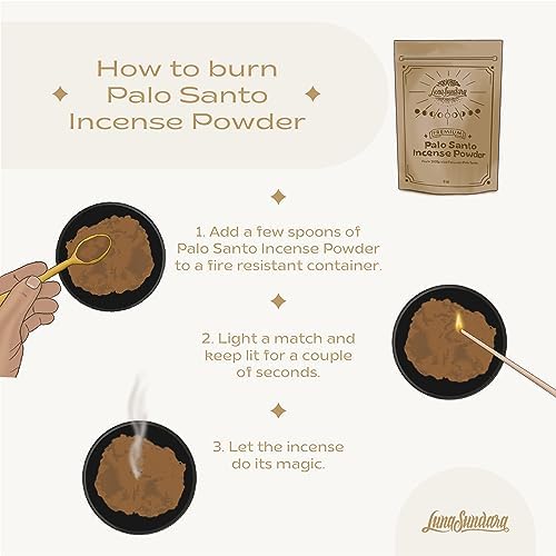 Luna Sundara Palo Santo Incense Powder 4oz