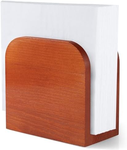 ALELION Acacia Wood Napkin Holder for Table