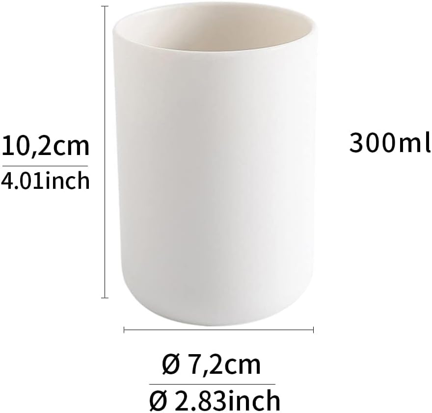 Bathroom Tumblers 2Pcs Durable and Stackable