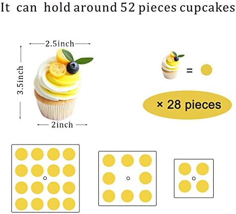 YestBuy 3 Tier Clear Cupcake Stand - LED Light - Premium Acrylic Display