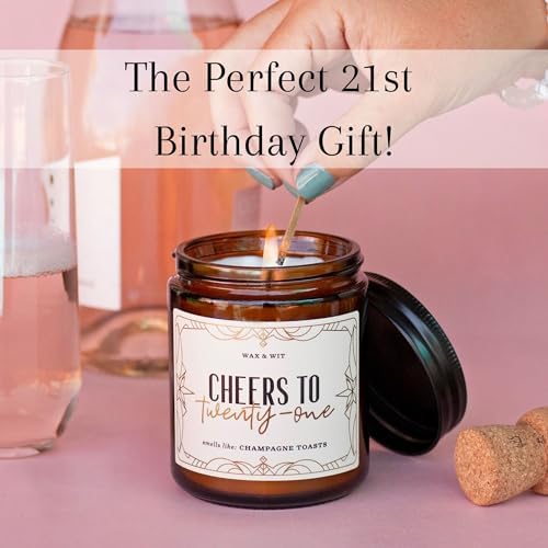 Wax Wit 21st Birthday Candle for Her