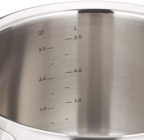 Fissler Pure-Profi Stainless Steel Stockpot with Metal Lid Induction 79-Inch