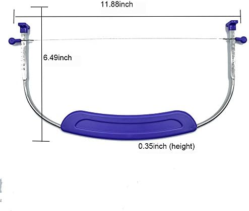 Adjustable Cake Cutter Leveler with Stainless Steel Blades and Handle