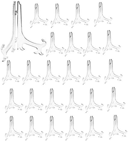 Artliving 7 Inch Clear Plastic Easels for Display