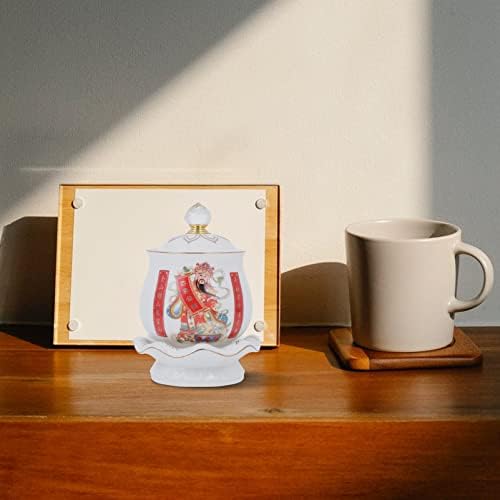 VOSAREA Buddhist Water Offering Cup Ceramic Bowl for Meditation Supplies