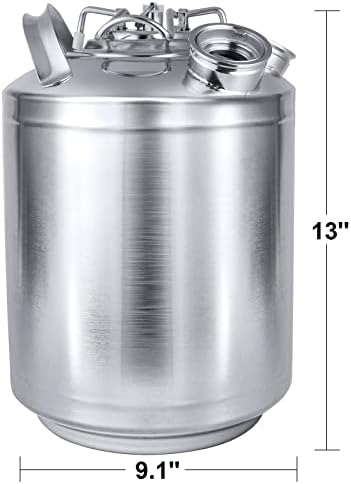 TMCRAFT 25 Gallon Cleaning Keg with 2 Sanke D Coupler Connections