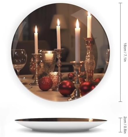 Ceramic Candle Holder Dining Plate Set 7inch