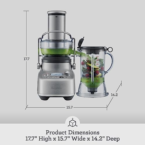 Breville 3X Bluicer Pro Blender and Juicer Brushed Stainless Steel
