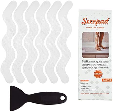 USA Patented Anti-Slip Shower Stickers 24 PCS Set