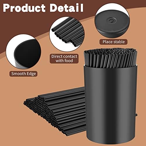 200 Pcs Coffee Stirrers with Black Holder Set