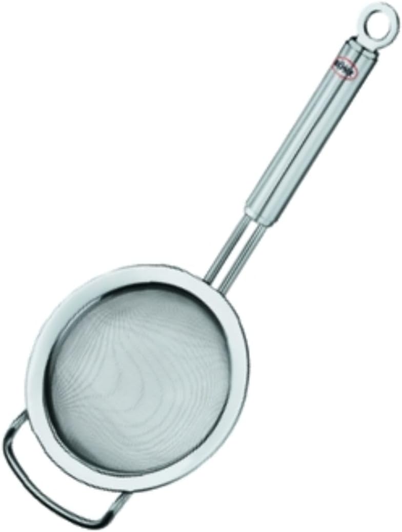 Rsle Stainless Steel Round Handle Tea Strainer 47-inch Silver