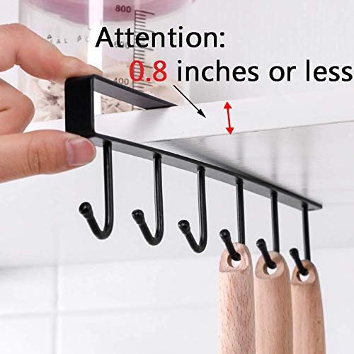 Iron Mug Holder with Adhesive Nails - 2 Pcs
