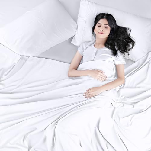 Utopia Bedding Flat Sheets 6 Pack Twin Size White