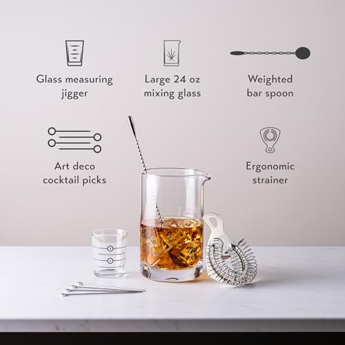 Cork Mill 24 oz Cocktail Mixing Glass Set