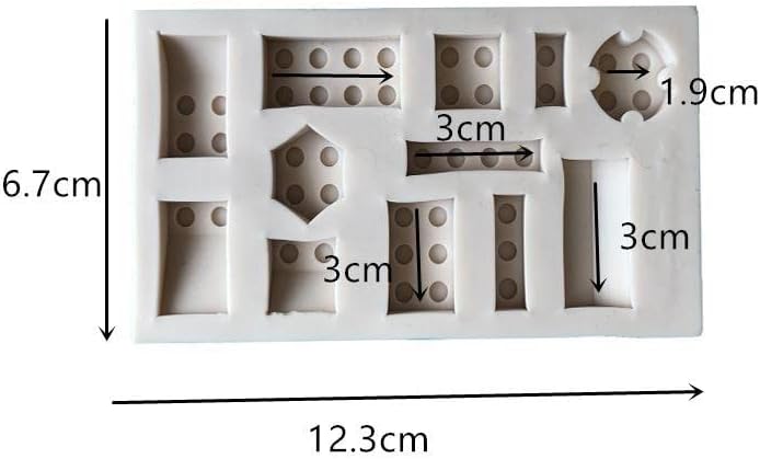 Guratapa 3pcs Building Bricks Robots Silicone Molds