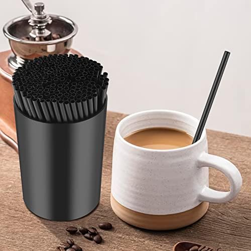 200 Pcs Coffee Stirrers with Black Holder Set