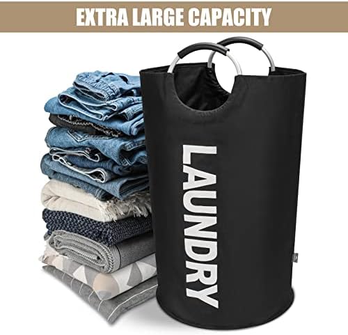 DOKEHOM 90L Large Laundry Basket with Collapsible Handle