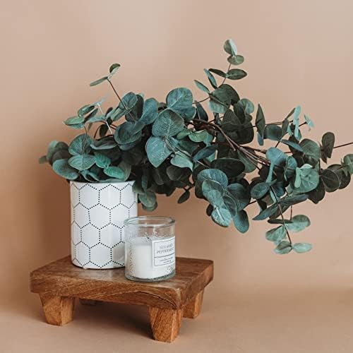 Wooden Tray Pedestal Decor 2 Finishes Available