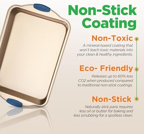 NutriChef 8-Piece Nonstick Bakeware Set