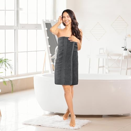 Utopia Towels 4 Pack Premium Bath Towels Set Grey