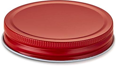 Kook Mason Jar Lids Wide Mouth Set of 12 Red