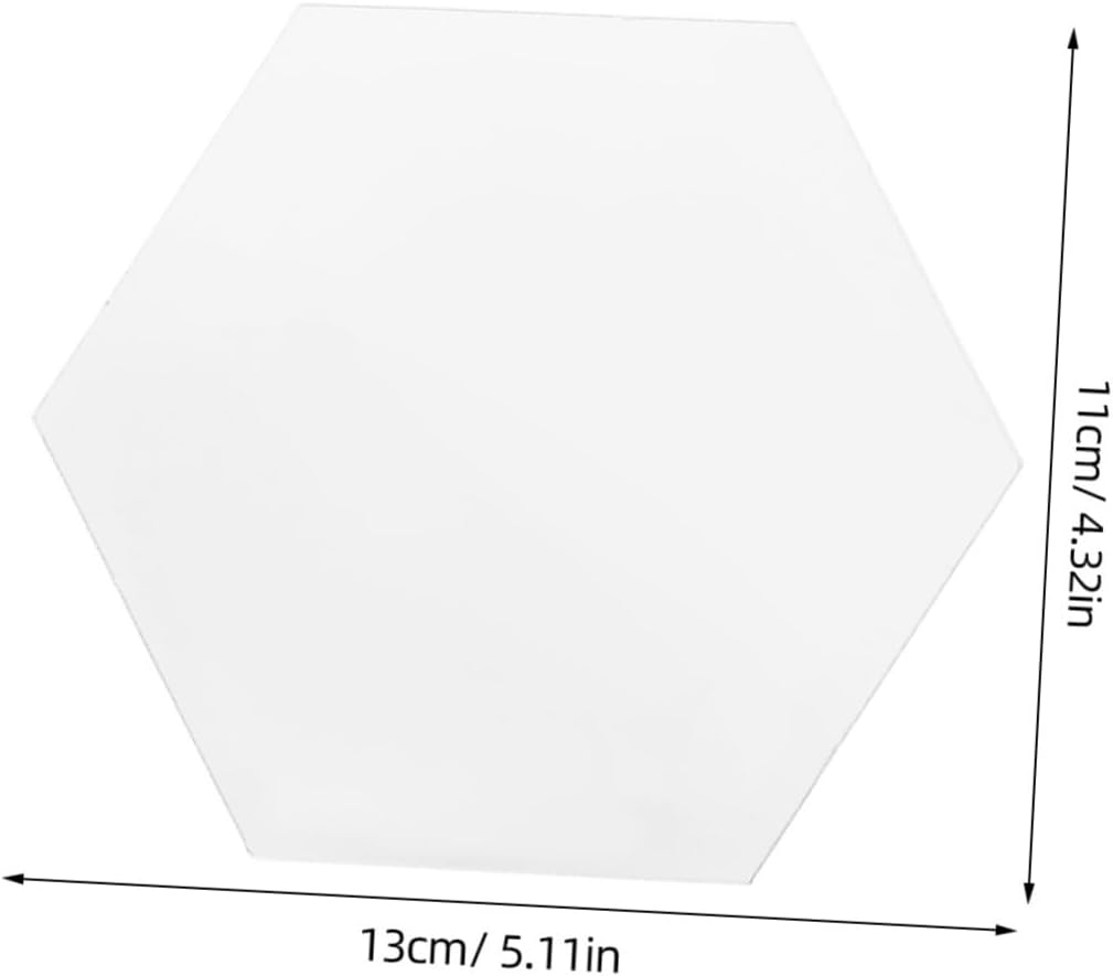 Cabilock Acrylic Hexagon Wall Mirror for Home Decor