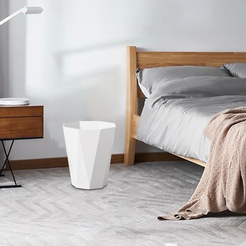 Polygon Small Trash Can Modern Geometric Wastebasket