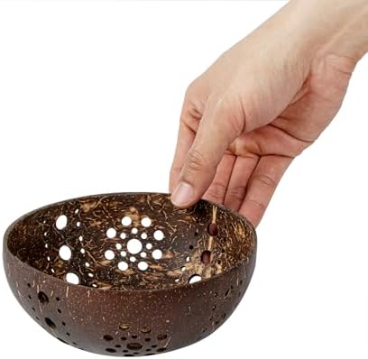 Restaurantware Coco Casa Coconut Shell Candle Holders 10 Reusable Tealight Holders