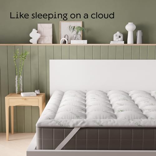 Ultra Soft Twin Mattress Topper for Back Pain Relief and Cool Sleep