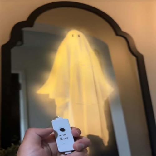 2025 Spooky Stewart Ghost Mirror with LED Lights