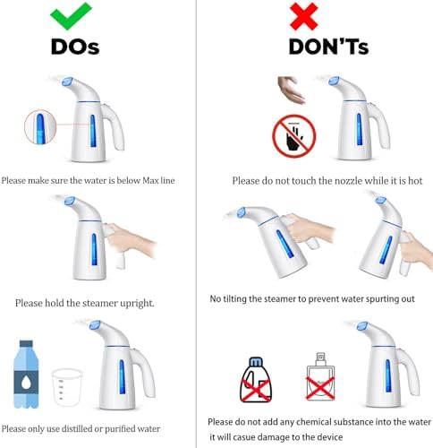 OGHom Handheld Garment Steamer 240ml 700W 120V