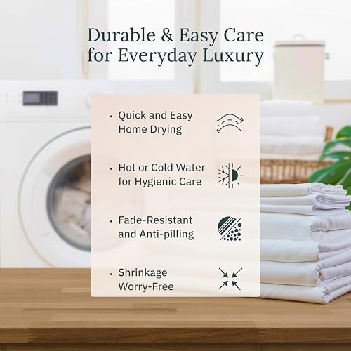 California Design Den King Duvet Cover White 400 Thread Count Sateen