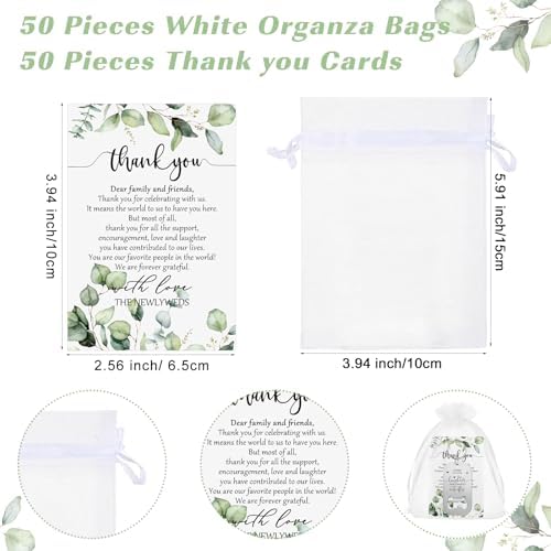 50 Sets Wedding Favors Bottle Opener Keychain Gift Set